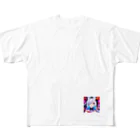 momonekokoの獣耳を持つ美しい女性 All-Over Print T-Shirt