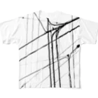 福 紀心 の 作品グッズの電線1 All-Over Print T-Shirt