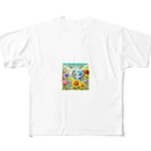 ほっこり絵音舎の🦋ちょうちょの大冒険グッズコレクション🌼✨ All-Over Print T-Shirt