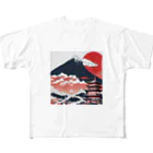 AIアイテムショップの日本の風景 フルグラフィックTシャツ