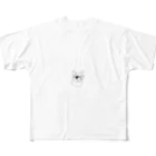 A-Kdesignのdog with sanglass① All-Over Print T-Shirt