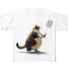 onzo_BGMのダイエット猫 フルグラフィックTシャツ