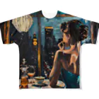 AQUAMETAVERSEの夕暮れ・寛ぎの時間　Tomoe bb 2712 All-Over Print T-Shirt