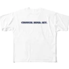 SCRUM clothing storeのCROUCH.BIND.SET.  ラグビー  All-Over Print T-Shirt