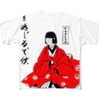 魂界隈公式のほたる姫(白背景) フルグラフィックTシャツ