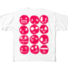 コットハンドのred face T-shirt All-Over Print T-Shirt