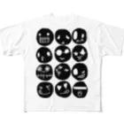 コットハンドのblack face T-shirt フルグラフィックTシャツ