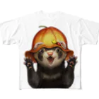 いちごだわし🐹のおでかけフェレットちゃん All-Over Print T-Shirt