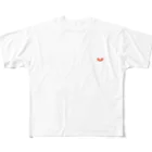 大槻あかねのニットTシャツ（赤） All-Over Print T-Shirt