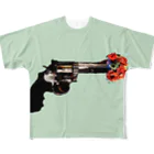 なうちの銃と花 All-Over Print T-Shirt