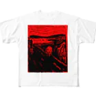 Ａ’ｚｗｏｒｋＳのアカイサケビ フルグラフィックTシャツ