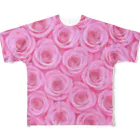 Rococo-Rose-Palace🌹✨️の淡いピンク💕華麗なる薔薇🌹✨️ All-Over Print T-Shirt