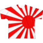 旭日ショップの裏表両面印刷旭日旗Tシャツ All-Over Print T-Shirt