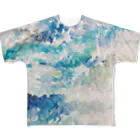 peonicの夜の雨と湿地帯 All-Over Print T-Shirt