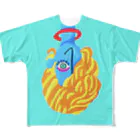 ぶんほーグッズ販売のデジタルプレスリーズのBUN-HO!の顔 フルグラフィックTシャツ