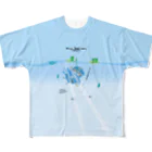 “すずめのおみせ” SUZURI店のスズメ忍法帖 フルグラフィックTシャツ