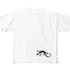 56 - Goroh TagawaのLIZARD フルグラフィックTシャツ