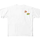 Lily bird（リリーバード）のホオズキ パターン2 All-Over Print T-Shirt