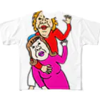 右手リアンうめもと公式の何しとんねん All-Over Print T-Shirt