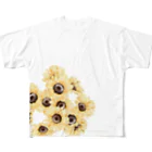 サワネチヒロのショップのお花シリーズ フルグラフィックTシャツ