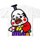 福ハナ夫（フクハナ商店）公式の殿様フックちゃん All-Over Print T-Shirt