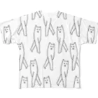 ねこちゃうの脚長ねこちゃう All-Over Print T-Shirt