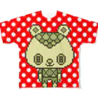 madeathのColorBear(バックが白地ドット柄) All-Over Print T-Shirt