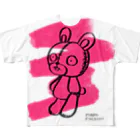 まろ工房のうさぬいぐるみ フルグラフィックTシャツ