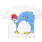 SHIMSHIMPANの暑い日のペンギン フルグラフィックTシャツ