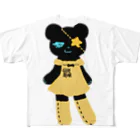 Suzuki Satomi の黒クマちゃん フルグラフィックTシャツ