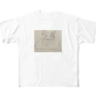 梅のneko フルグラフィックTシャツ