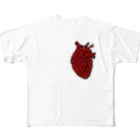 nemuriのHeart フルグラフィックTシャツ