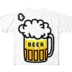 Cɐkeccooのビール！ビール！！ビール！！！ フルグラフィックTシャツ