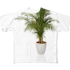 viofranme.のbasera from a-bet  アレカヤシ（学名：Dypsis lutescens、シノニム：Chrysalidocartpus lutescens） フルグラフィックTシャツ