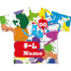 tottoの【受注制作】スポーツユニフォーム／ペイントスプラッタ All-Over Print T-Shirt