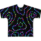 東北らくがきグッズ屋さんのカラフルズ 星04 All-Over Print T-Shirt