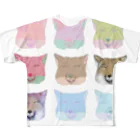 chiyokomeyaのチベットスナギツネにまみれたい All-Over Print T-Shirt