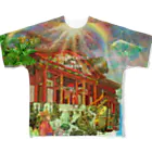 TOYOGON沖縄の天国の首里城FGT 풀그래픽 티셔츠