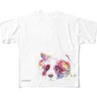 sartan_arcのイヌ_dog.1_watercolor フルグラフィックTシャツ