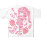 bootnoonのぺろぺろcandyあっかんべー フルグラフィックTシャツ