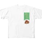 comorimushiのこもりむし中の冬眠クマ フルグラフィックTシャツ