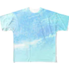 dizzyのPastel blue cosmic sky フルグラフィックTシャツ