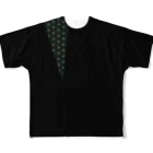 AnotherCreativeAreaの麻葉切（あさはぎり） All-Over Print T-Shirt