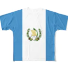 大のグアテマラ国旗 全柄 フルグラフィックTシャツ