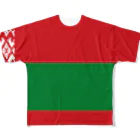 大のベラルーシ国旗 全柄 All-Over Print T-Shirt