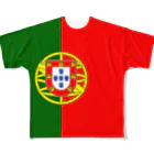 大のポルトガル国旗 全柄 フルグラフィックTシャツ