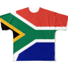 大の南アフリカ国旗 全柄 フルグラフィックTシャツ