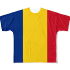 大のルーマニア国旗 全柄 All-Over Print T-Shirt