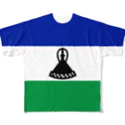 大のレソト国旗 全柄 All-Over Print T-Shirt