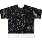 隠居の朝日を受ける石粒たち All-Over Print T-Shirt